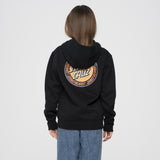 Outer Ringed Dot Youth Hood (Black)