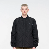 Flamed Not A Dot Quilted Zip up Jacket (Black)