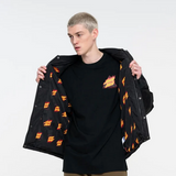 Flamed Not A Dot Quilted Zip up Jacket (Black)