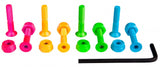 Coloured 1" Bolts (Allen)