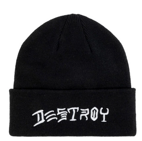 Destroy Embroidery Beanie (Black)