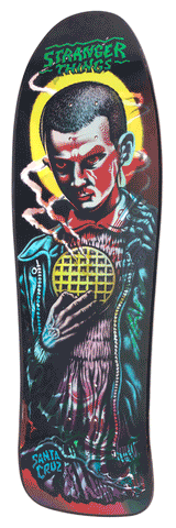 Santa Cruz X Stranger Things Kendall Eleven Reissue Deck 9.75