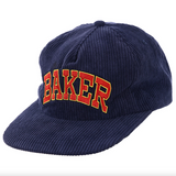 Arch Peacoat Cord 5-Panel Snapback Cap (Blue/Copper)