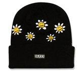 Floral Beanie (Black)