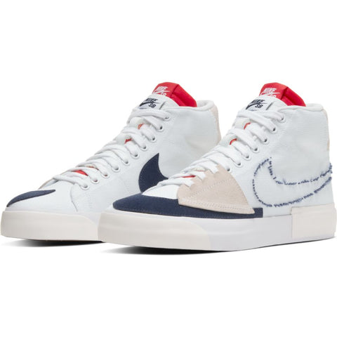 Blazer Mid Edge (White/Midnight Navy)