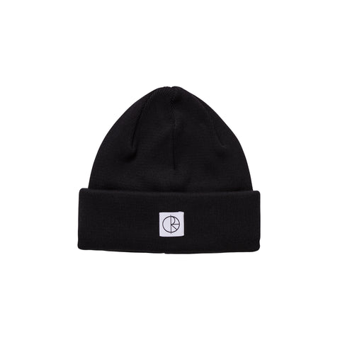 Double Fold Cotton Beanie (Black)