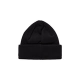 Double Fold Cotton Beanie (Black)