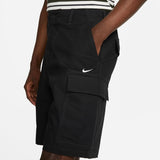 Skate Cargo Shorts (Black/White)