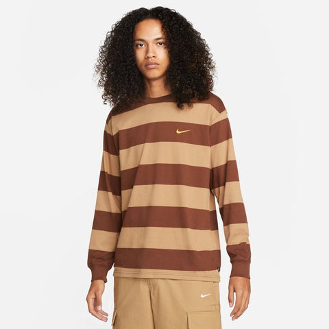 Striped Long Sleeve Tee (CACAO WOW/DK DRIFTWOOD)