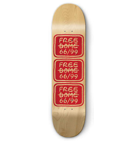 Stacked Logo PP Deck (Natural/Red) 8.5