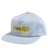 Krooked Eyes Fill Snapback Cap (Light Blue/Yellow)