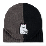 Lord Nermal Split Beanie (Charcoal/Black)