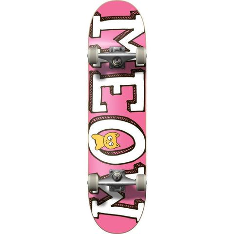 Meow Logo Complete Skateboard (Pink) 7.5"