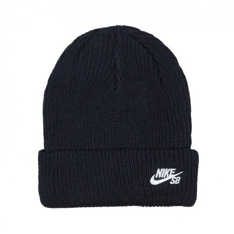 Fisherman Beanie (Navy/White)