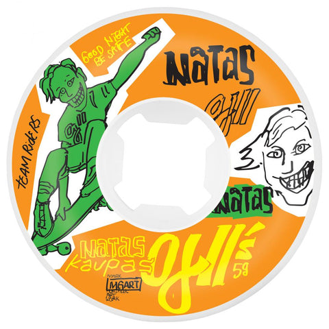 58mm 95a Natas 2 Original Hardline Wheels (White)