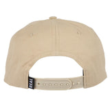 Oval Snapback Cap (Khaki/Red)