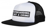 Not A Crime Mesh Cap (White/Black)
