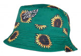 Sunflowers Bucket Hat (Black/Sunflower Print)