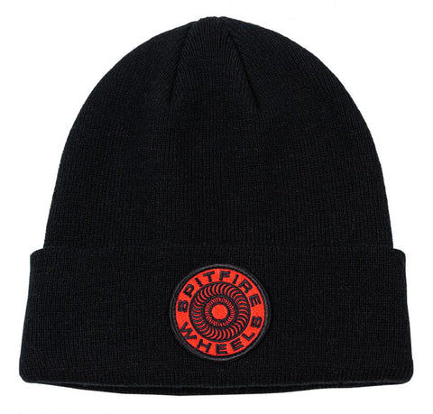 Classic 87' Swirl Patch Beanie (Black/Red)