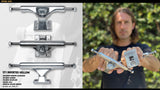 ST1 Hollow Inverted Trucks Silver - 9.0"