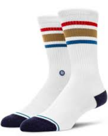 Boyd ST Socks (White/Brown)