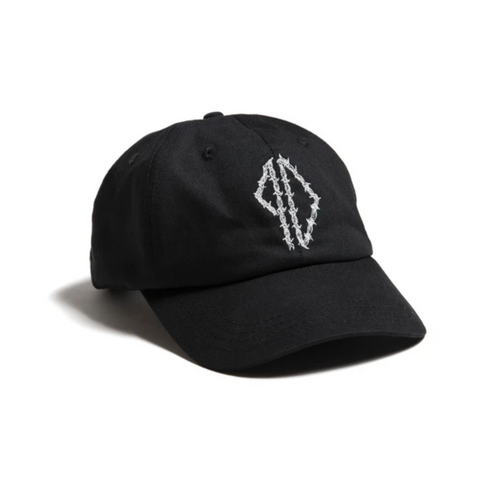 Barbed Wire 6-Panel Cap (Black)