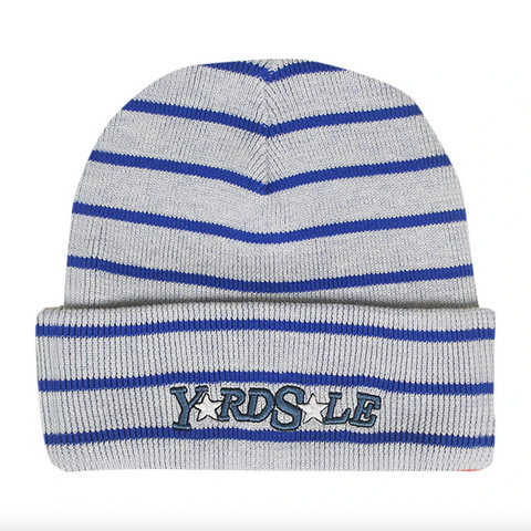 Magic Stripe Beanie (White/Blue)