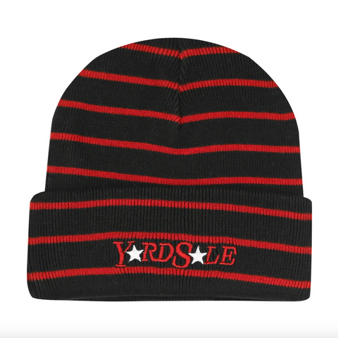 Magic Stripe Beanie (Black/Red)