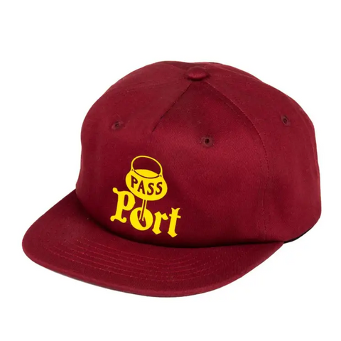 Port 5-Panel Cap (Maroon)