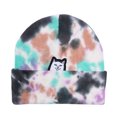 Lord Nermal Beanie (Black & Mint Tie Dye)