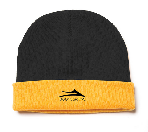 Two Tone Beanie (Black/Yellow)