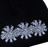 Three Spiral Cuff Beanie (Black)