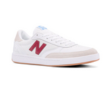 440 Skate Shoe (White/Burgundy)