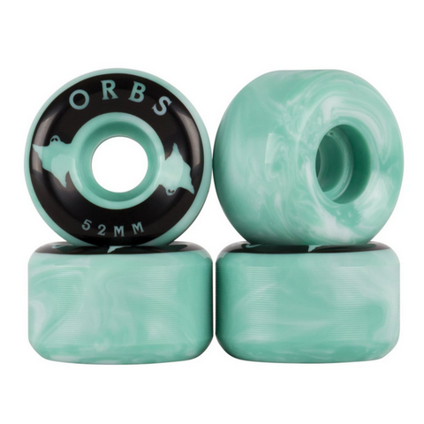 52mm Specters Swirls (Teal/White) Wheels