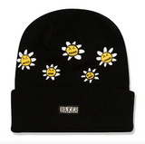 Floral Beanie (Black)