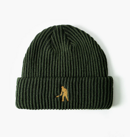 Workers 2 Tone stripe Beanie (Green)