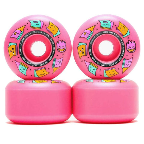 54mm Formula Four Skate Like A Girl Radials 99a (Pink)