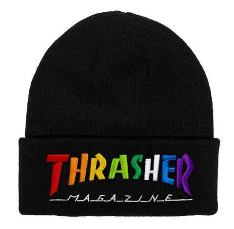 Rainbow Mag Beanie (Black)