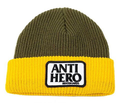 Reserve Patch Cufff Beanie (Yellow/Olive)