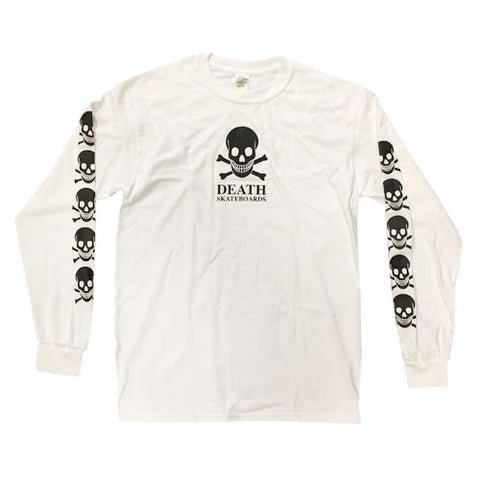 Multi-Skull Longsleeve Tee (White)