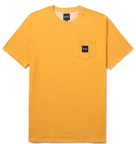 Heather Box Logo Pocket tee (Yellow)