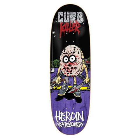 heroin skateboards curb killer skateboard deck