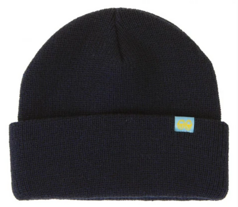 Eyes Clip Beanie (Navy)