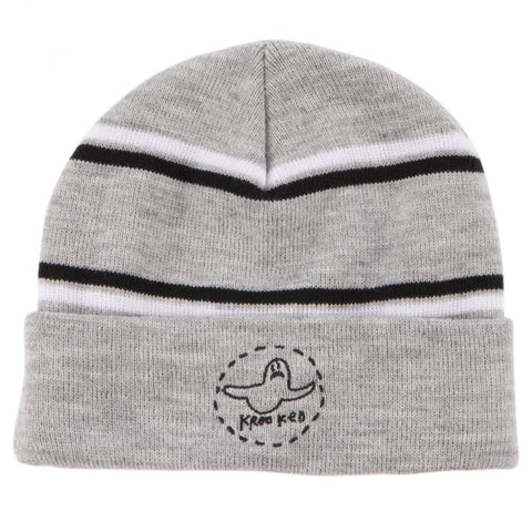 Trinity Beanie (Heather Grey/White/Black)