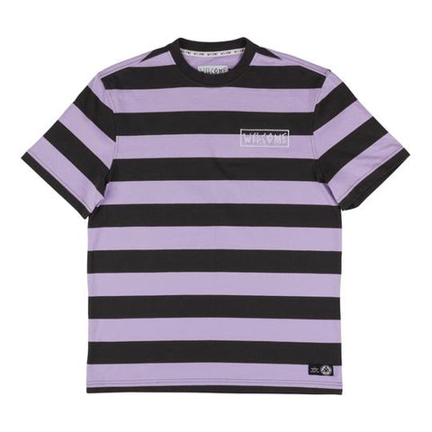 Big Beautiful Stripe Tee (Black/Lavender)