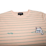 Peeking Nermal Jacquard Knit Tee (Natural/Teal)