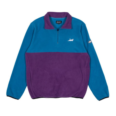 Castanza Fleece Half Zip Jacket (Baby Blue / Lavender)