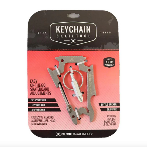 Carabiner Skate Tool 2.0 (Silver/Black)
