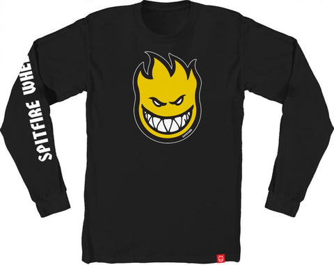 Bighead Fill Hombre LS Tee (Black/Yellow/White)