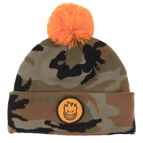 Big Head Pom Beanie (Camo/Orange)